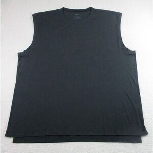 Nike Yoga Tank Top Mens 2XL‎ Shirt Dri-FIT Black Sleeveless Athletic Gym DM7823